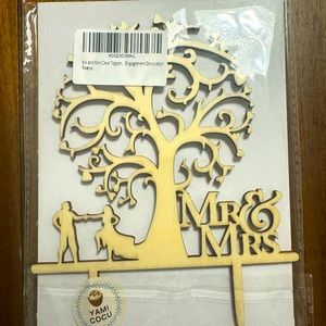 Mr & Mrs Wedding Cake topper, never removed from packaging